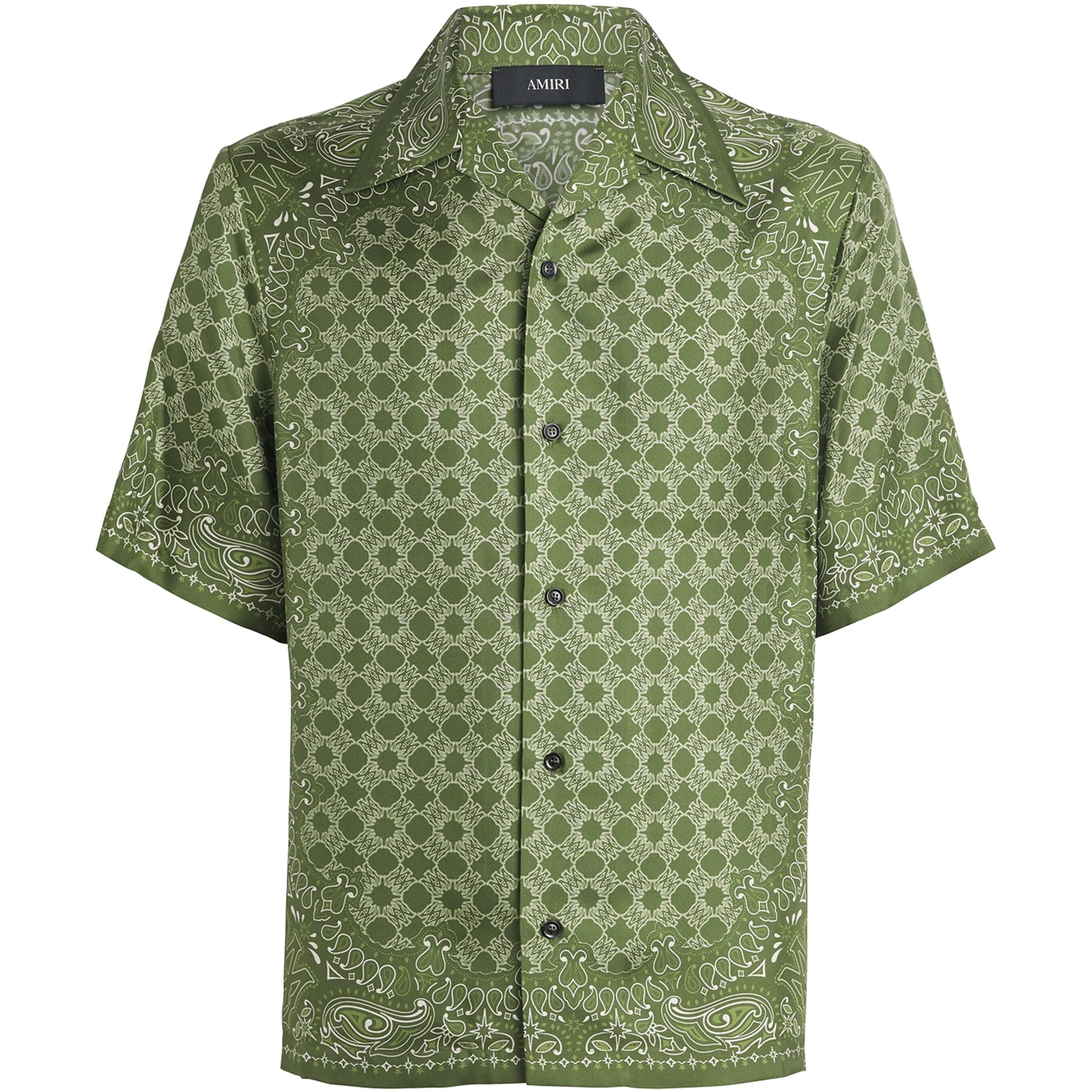 Silk Bandana Print Shirt