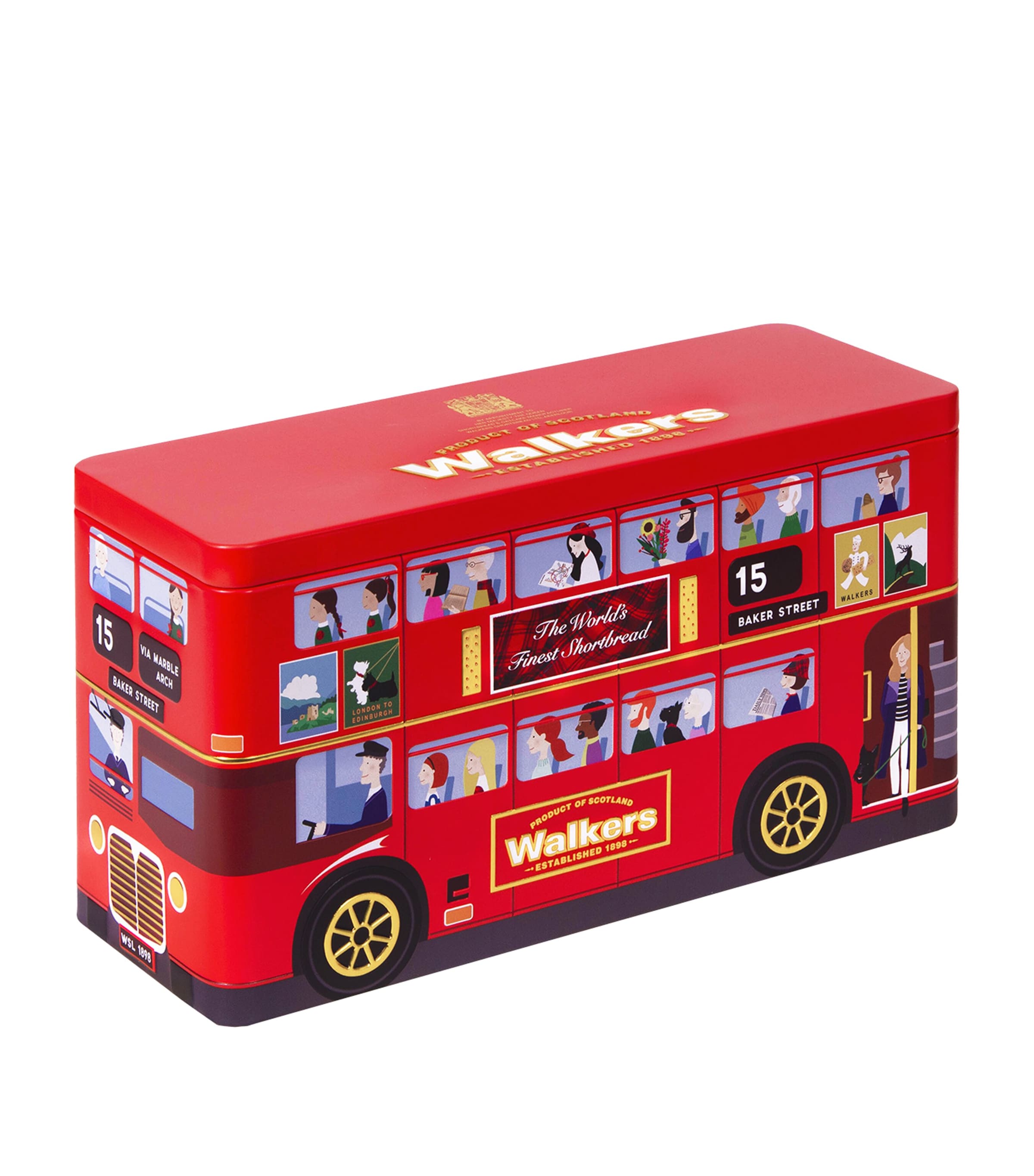 Walkers London Bus Shortbread Tin (250g)