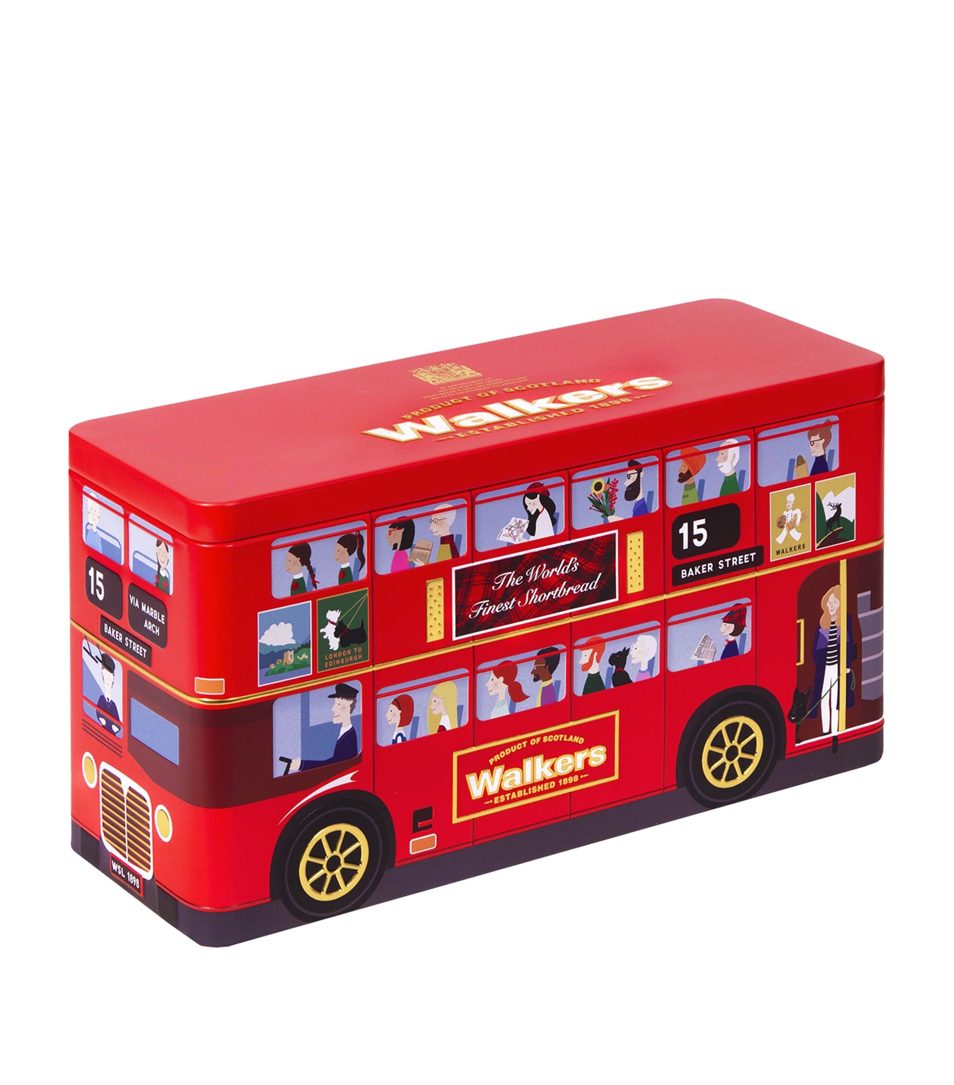 Walkers London Bus Shortbread Tin (250g)