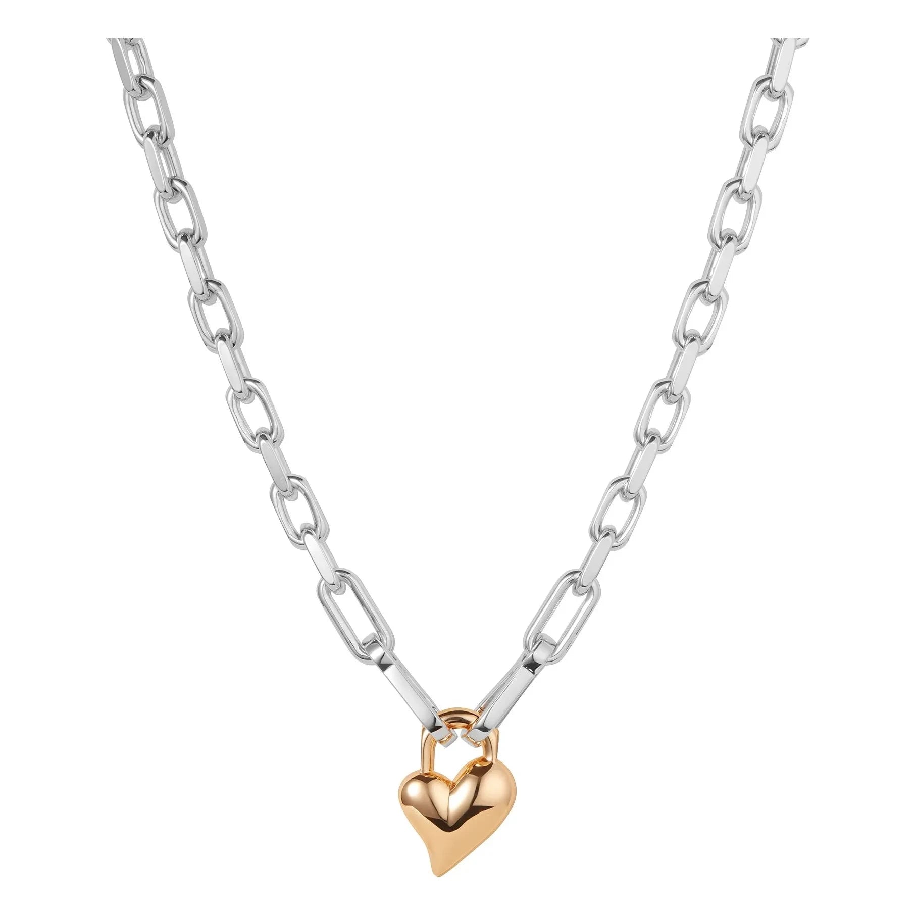 Jenny Bird - Padlock Heart necklace | Gold/Silver