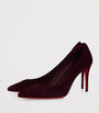 Christian Louboutin Red Sporty Kate Suede Pumps 85