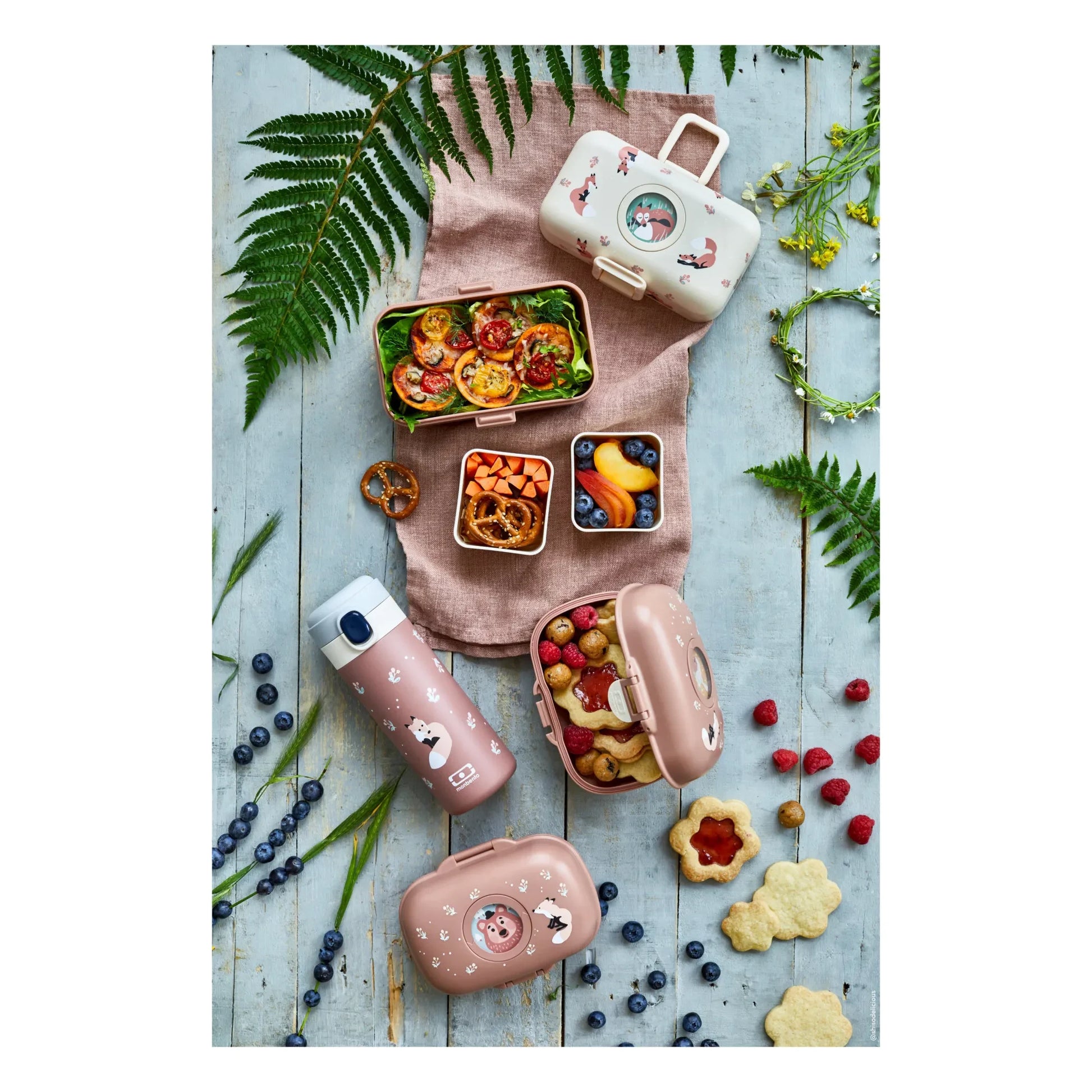 Monbento - MB Gram Snack Box | Dusty Pink