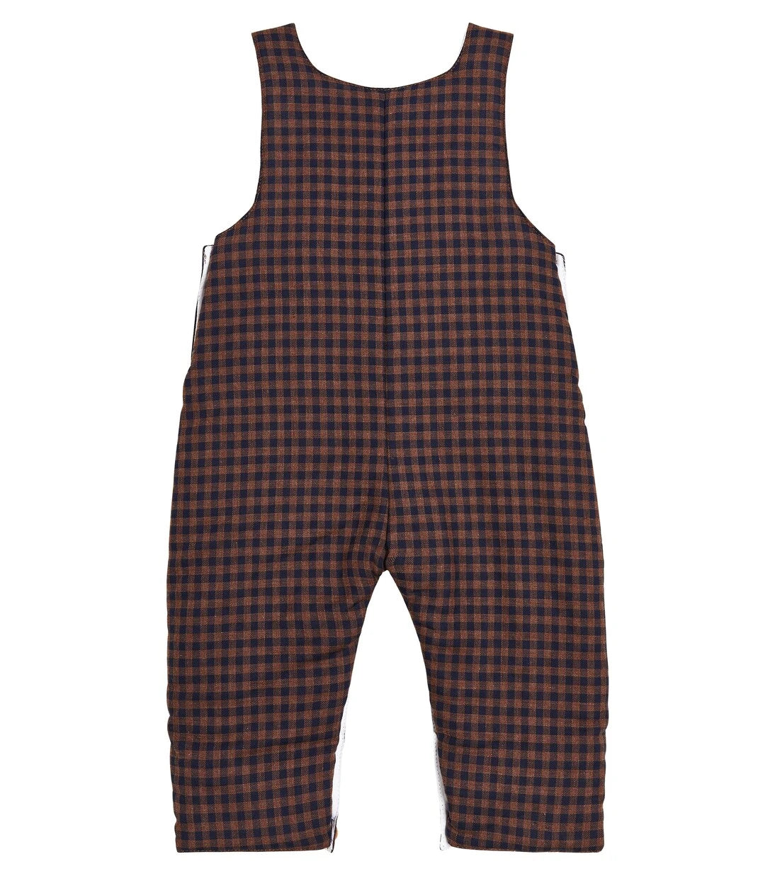 La Coqueta - Baby Coroza checked cotton overalls