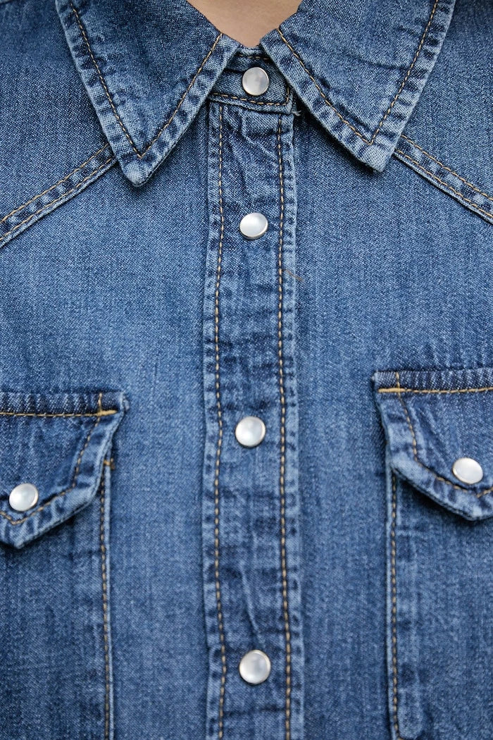 United Colors of Benetton kadın denim gömlek