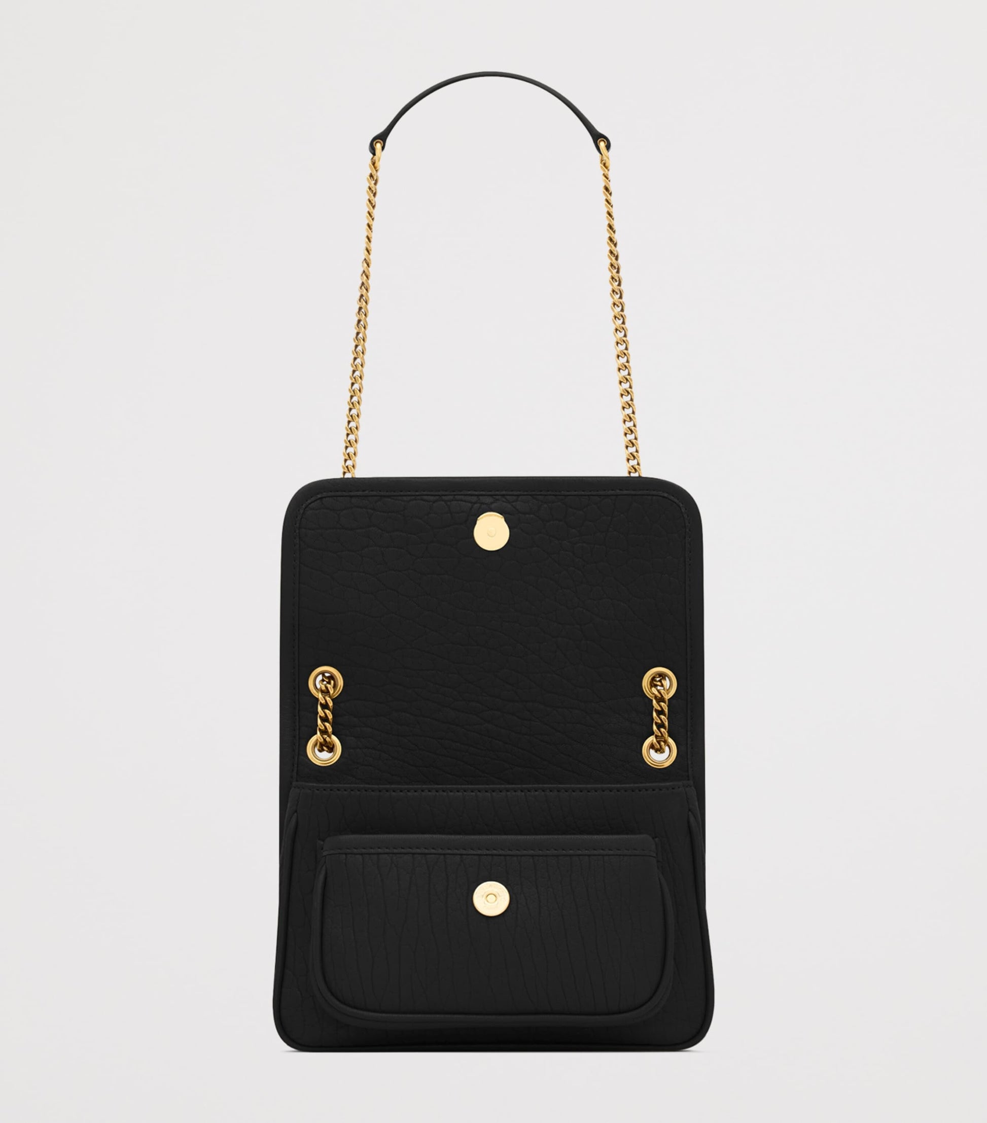 Saint Laurent Black Mini Leather Niki Shoulder Bag