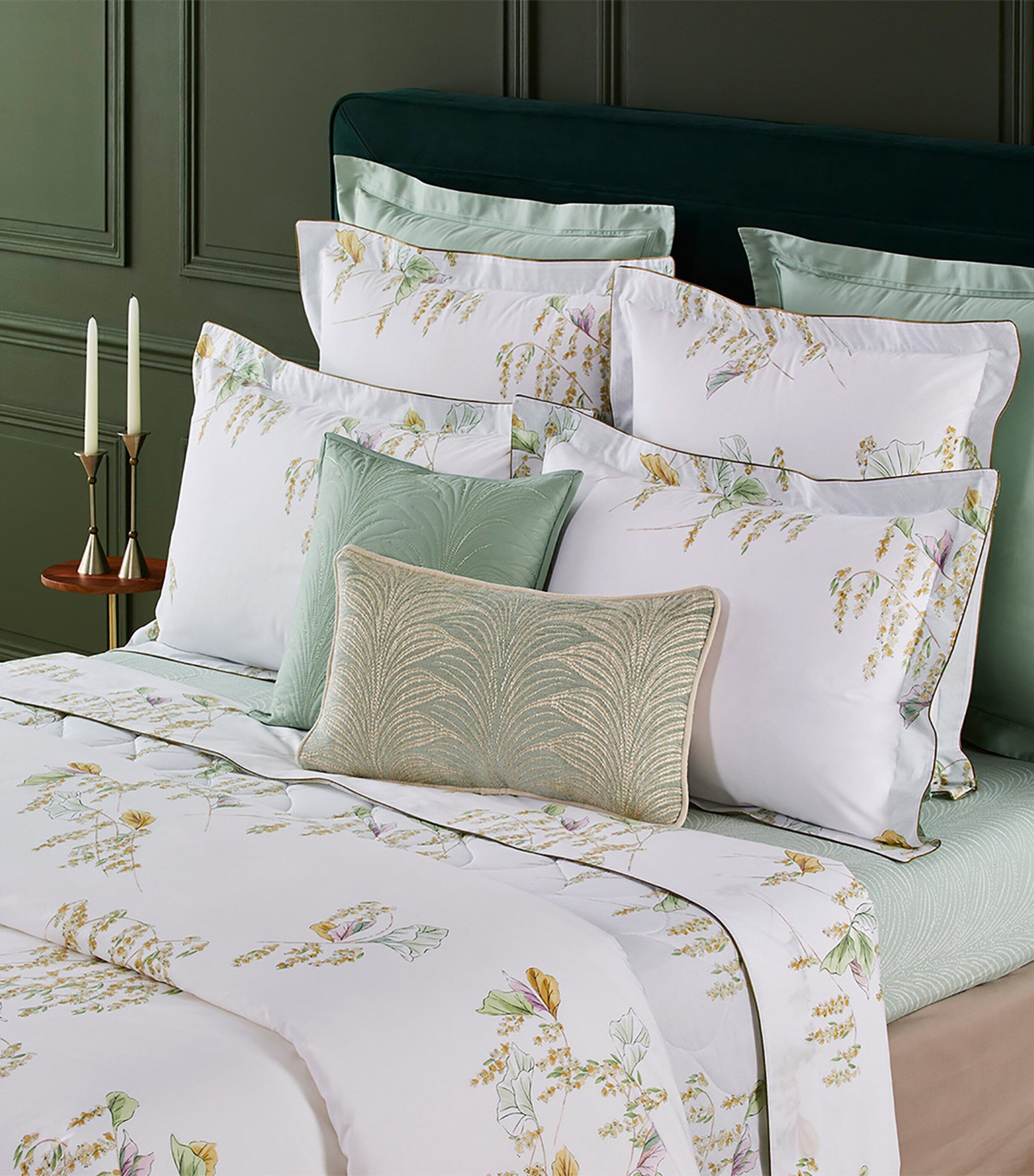 Yves Delorme Pollen Double Flat Sheet (240cm x 295cm)