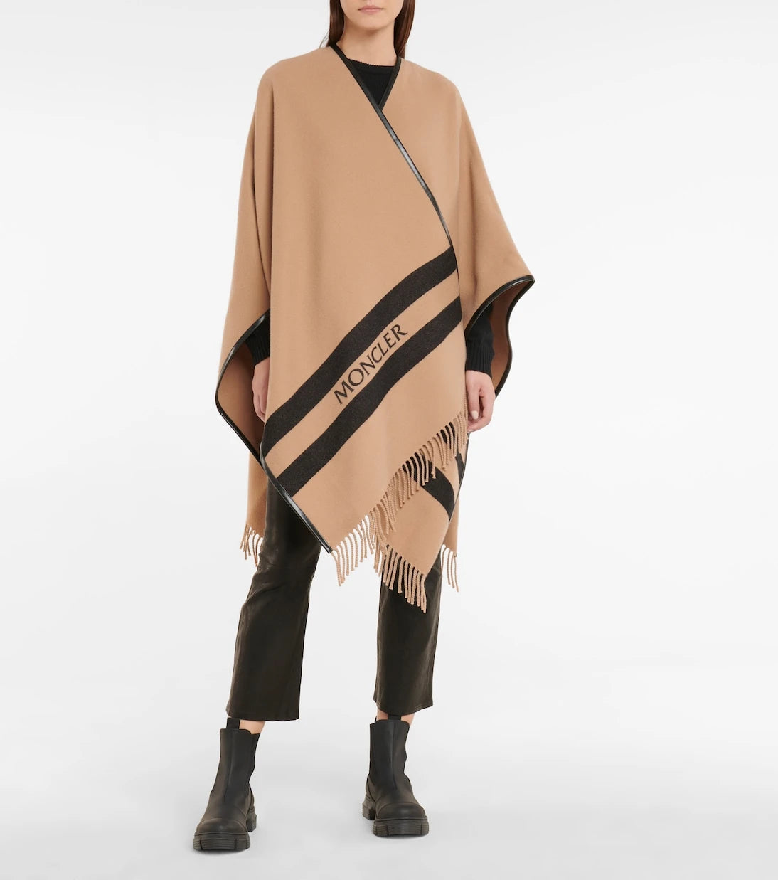 Moncler - Wool logo cape