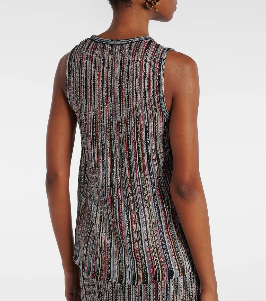 Missoni - توب لاميه مخطط بترتر