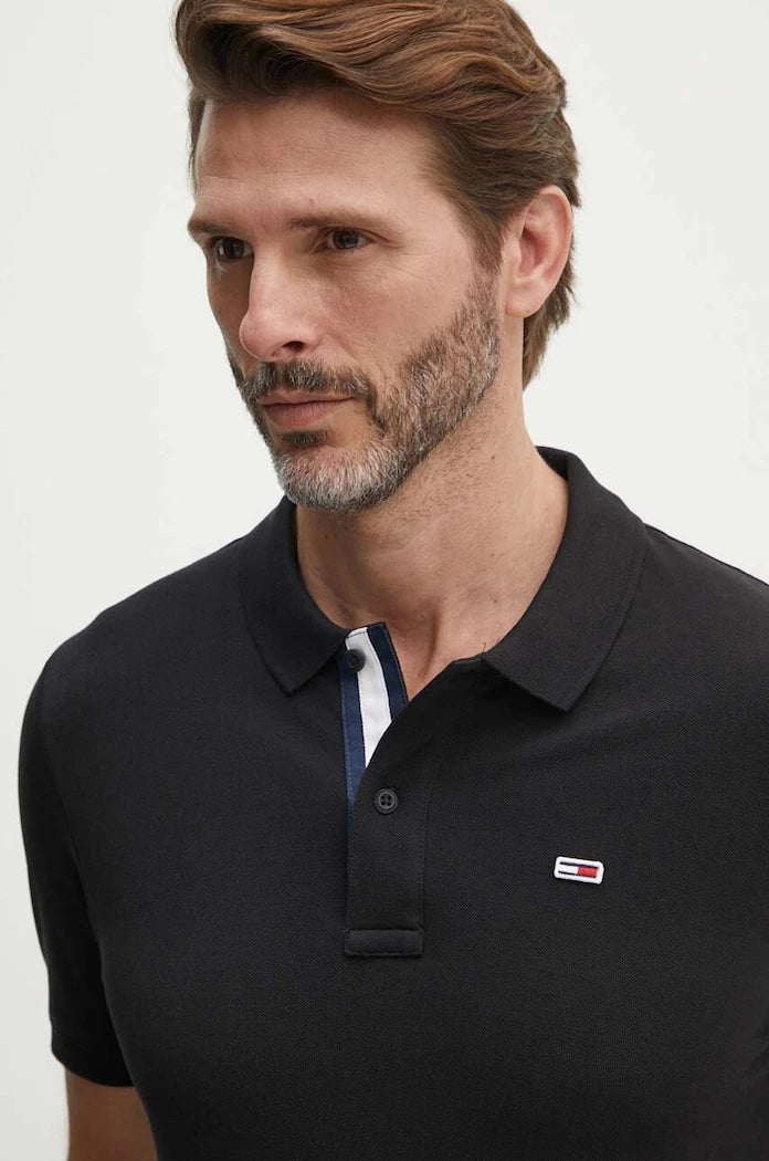 Tommy Jeans Yakalı Pamuklu Tişört