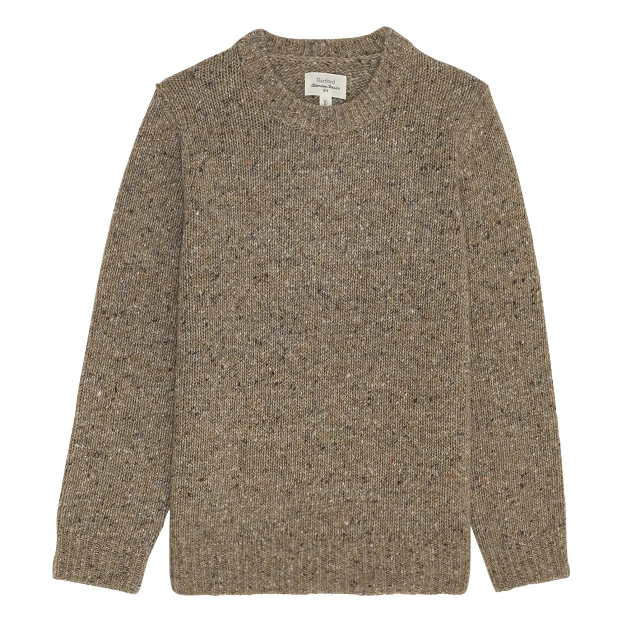 Hartford - Donegal Alpaca Sweater | Marled khaki