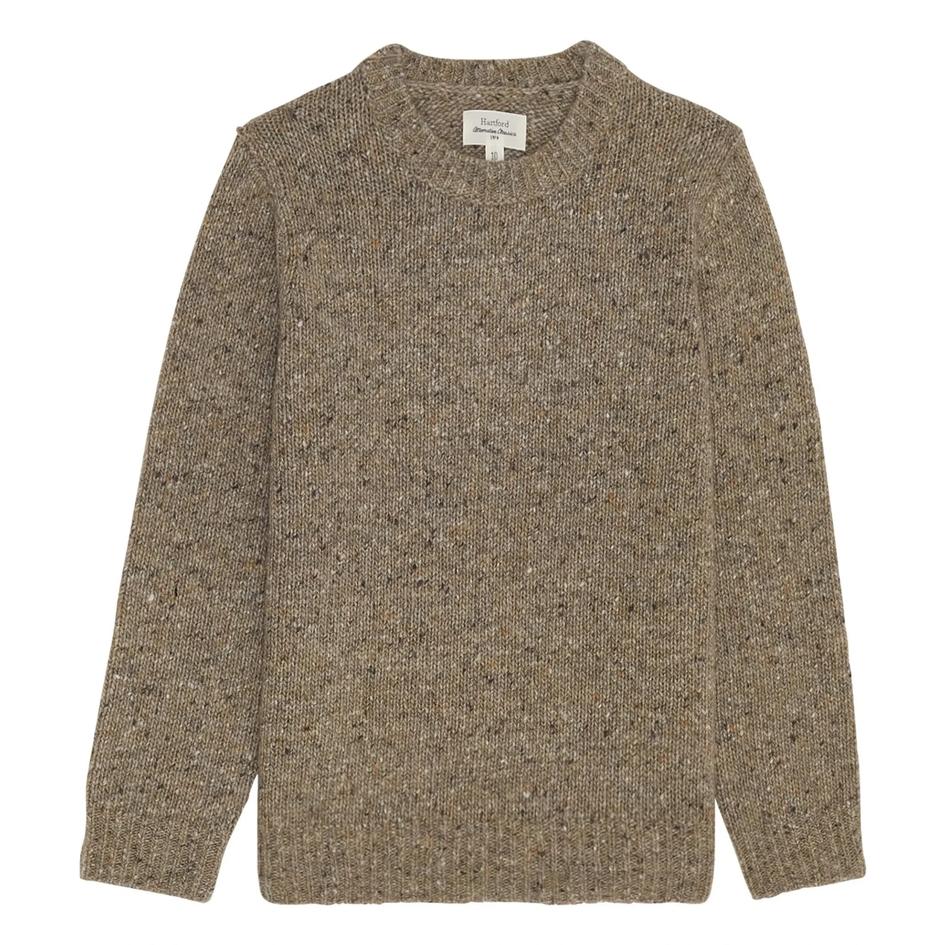 Hartford - Donegal Alpaca Sweater | Marled khaki