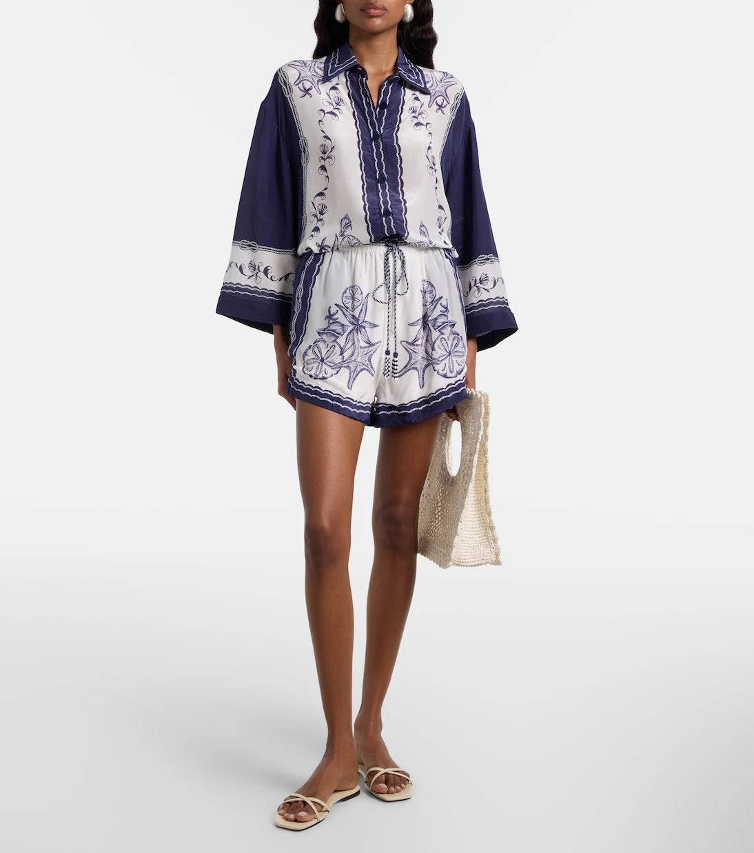 شورت مزين بالزهور Farm Rio - Coast Scarf