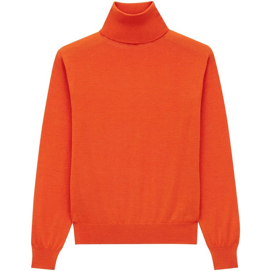 Saint Laurent Red Cashmere-Wool-Silk Rollneck