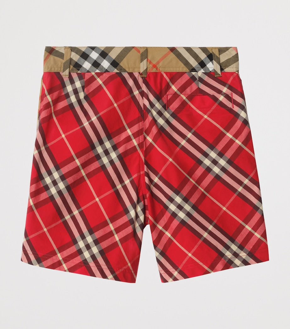 Burberry Kids Cotton Check Shorts (3-12 Years)