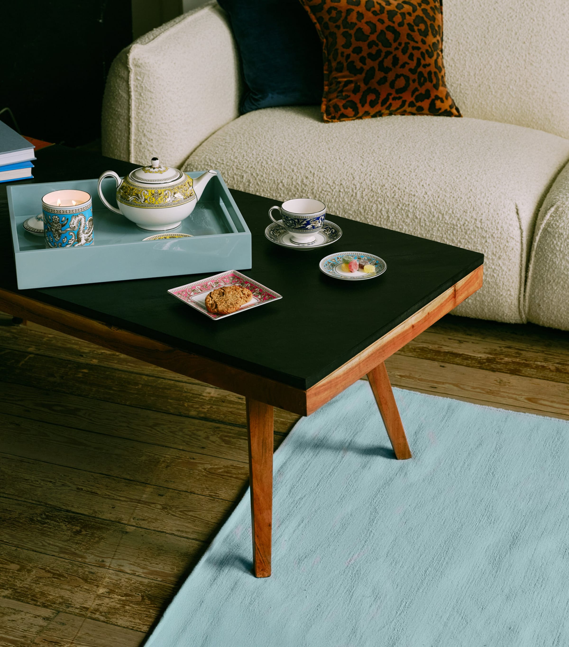 Florentine Turquoise Petite Tray (12cm)