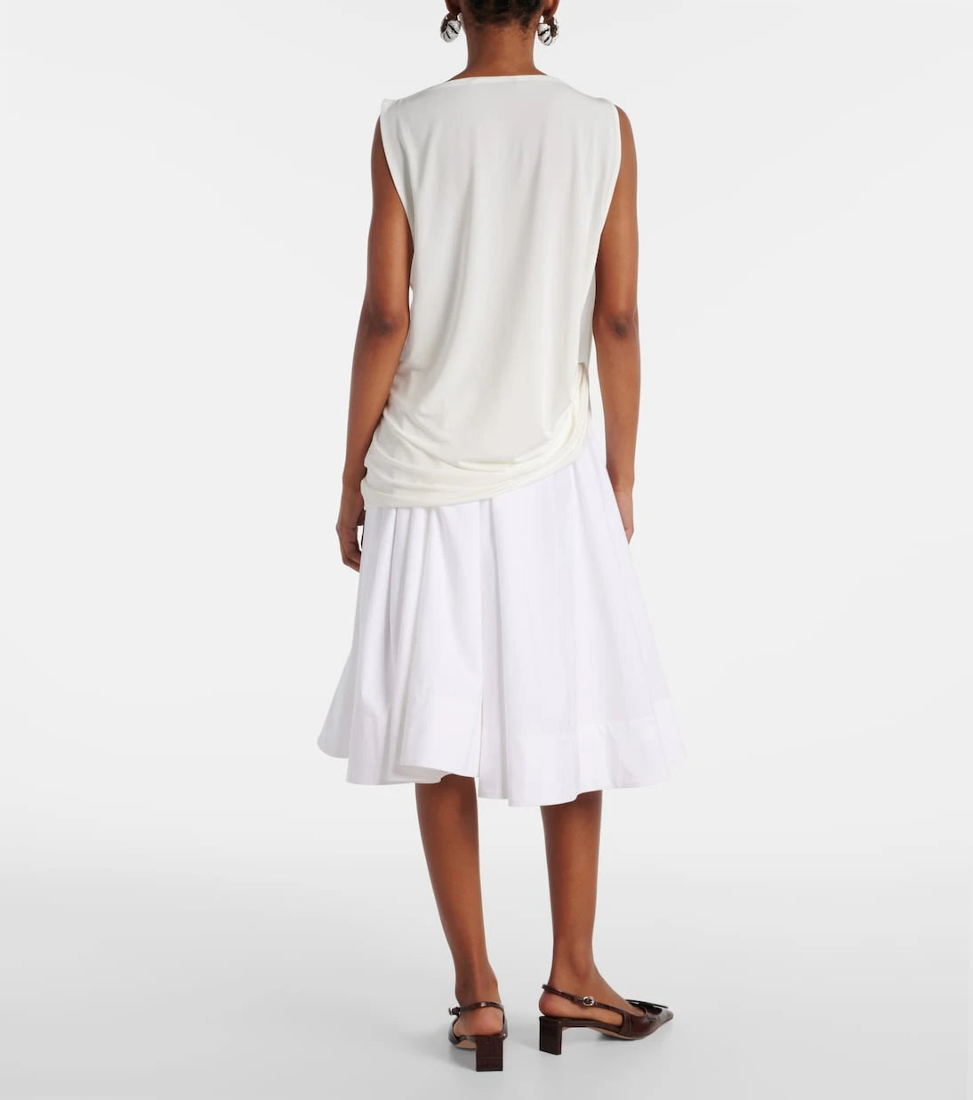 Jacquemus - Peplo draped jersey top