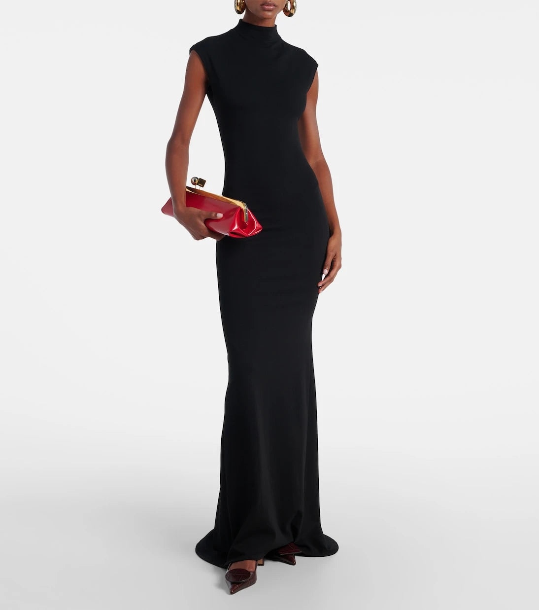 Jacquemus - Alba crêpe jersey maxi dress