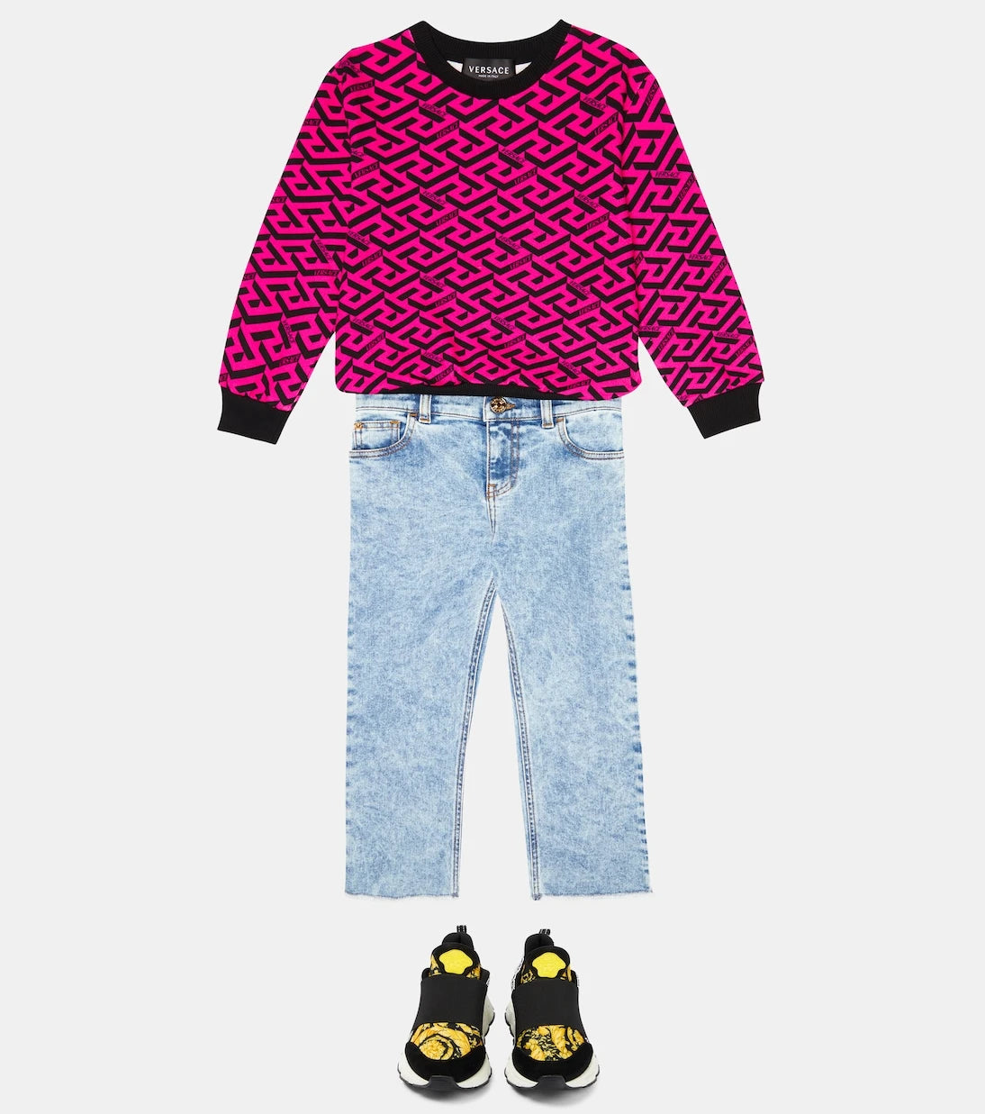 Versace Kids - Barocco Trigreca sneakers