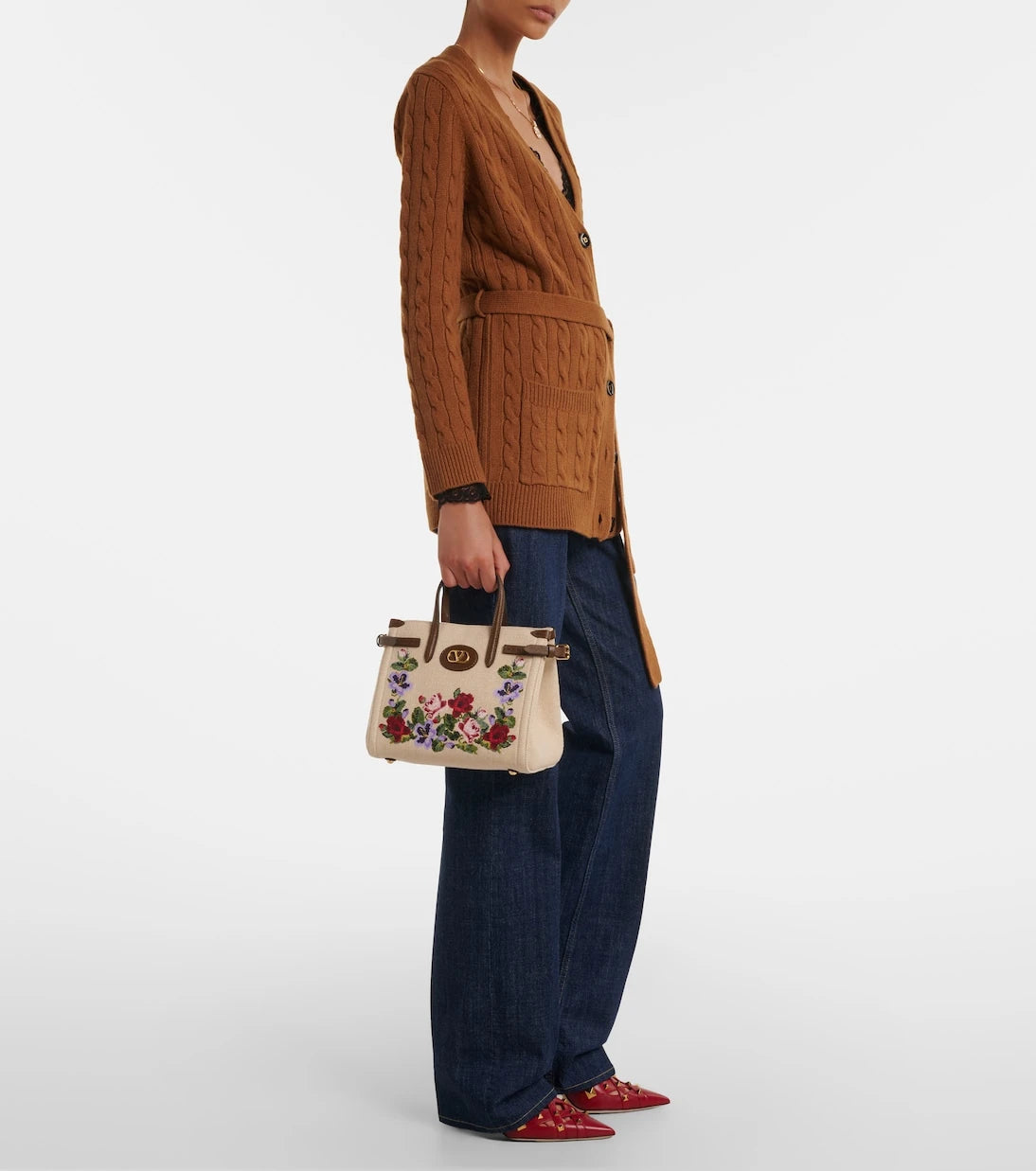 Valentino Garavani - Antibes Medium canvas top-handle bag