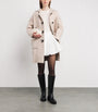 MAX&Co. White Wool-Blend Duffle Coat