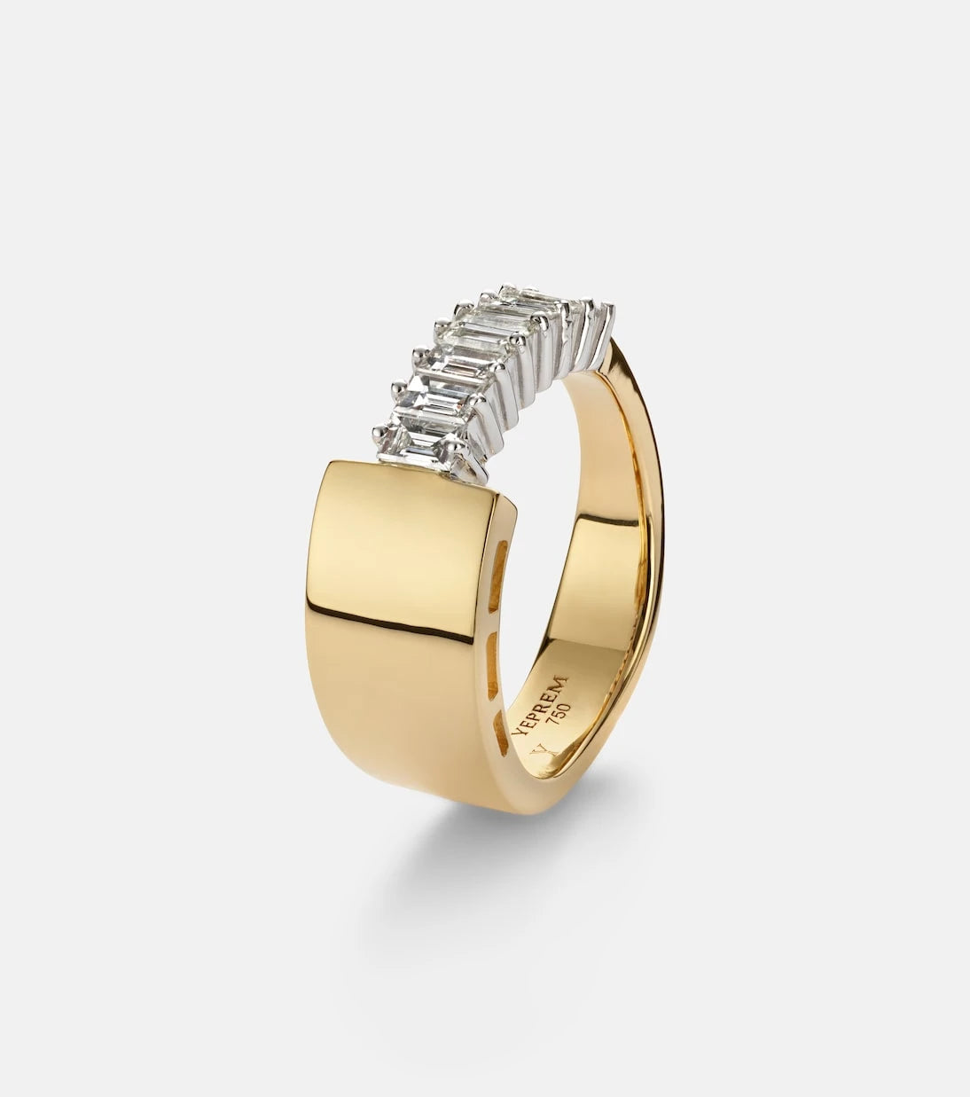 Yeprem - 18kt yellow and white gold ring with diamonds