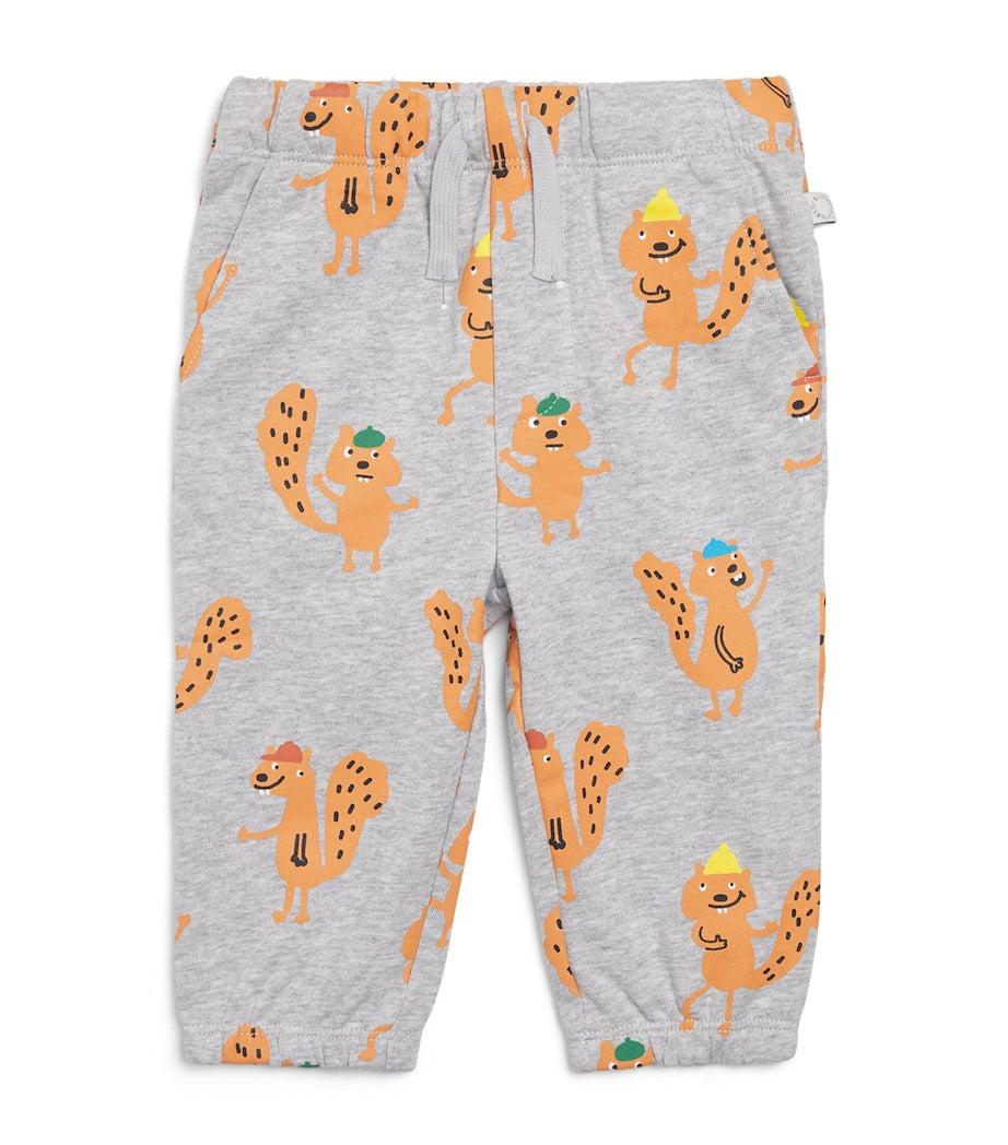 Stella McCartney Kids Organic Cotton Squirrel Sweatpants (3 Months-3 Years)