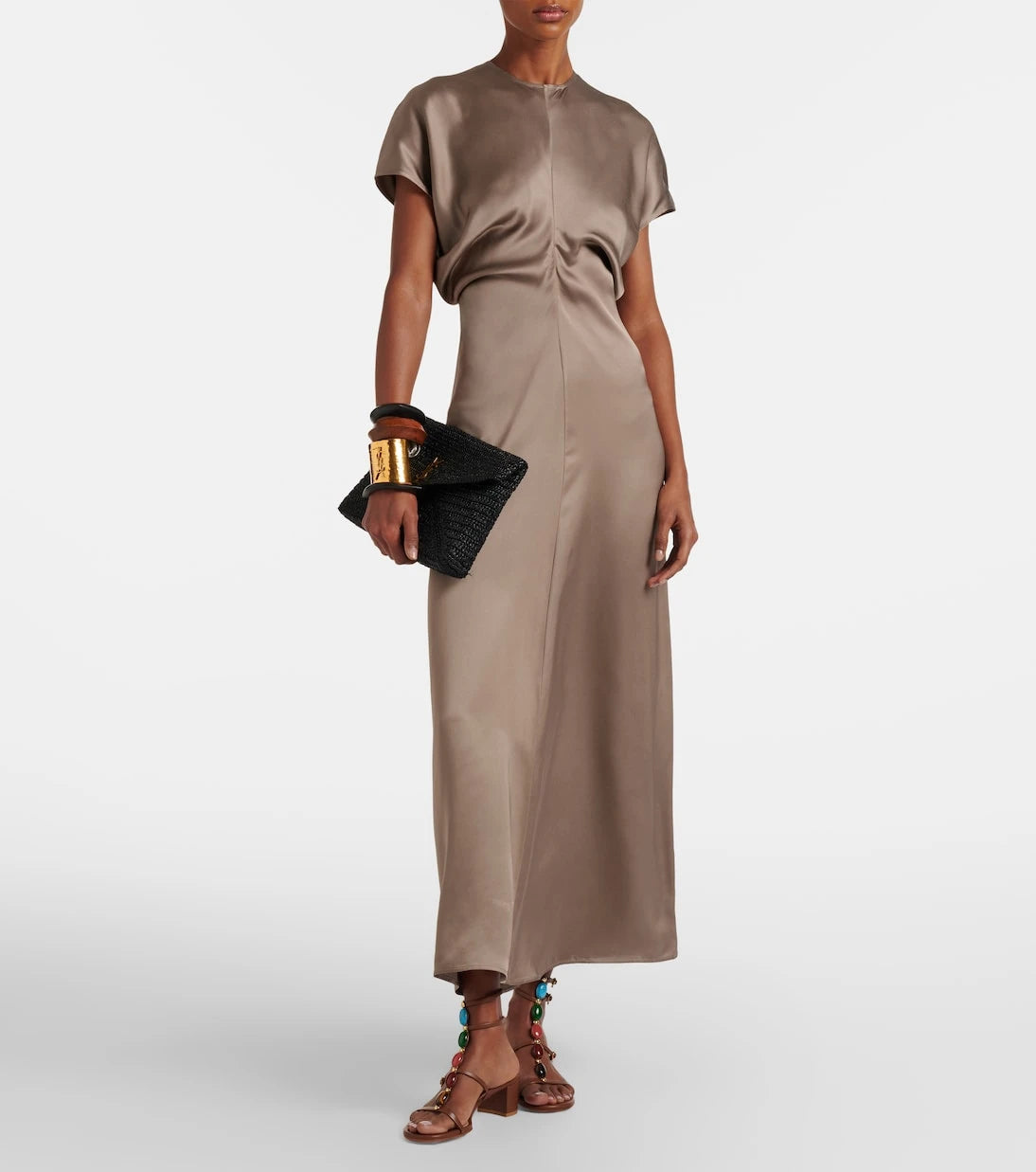 Gianvito Rossi - صندل Shanti 45 الجلدي