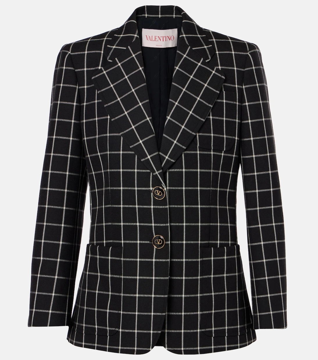 Valentino - Checked wool jacket