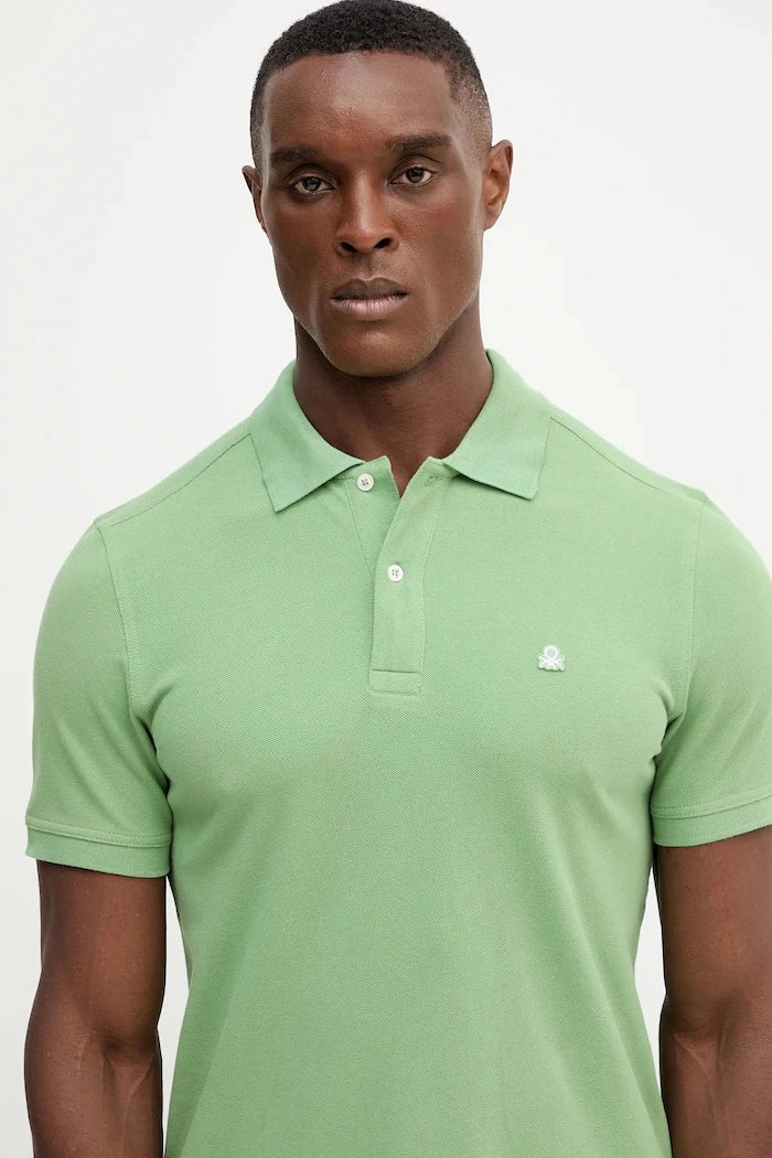 United Colors of Benetton Yakalı Pamuklu Tişört