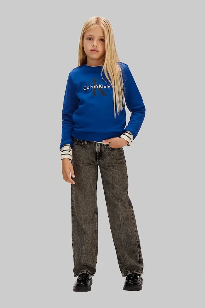 Calvin Klein Jeans Çocuk Pamuklu Sweatshirt