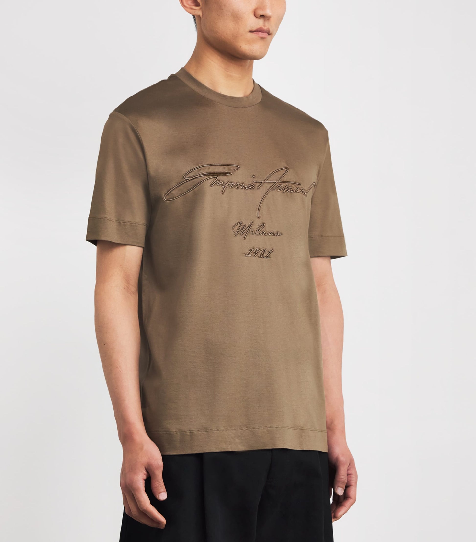 Lyocell-Cotton Logo T-Shirt