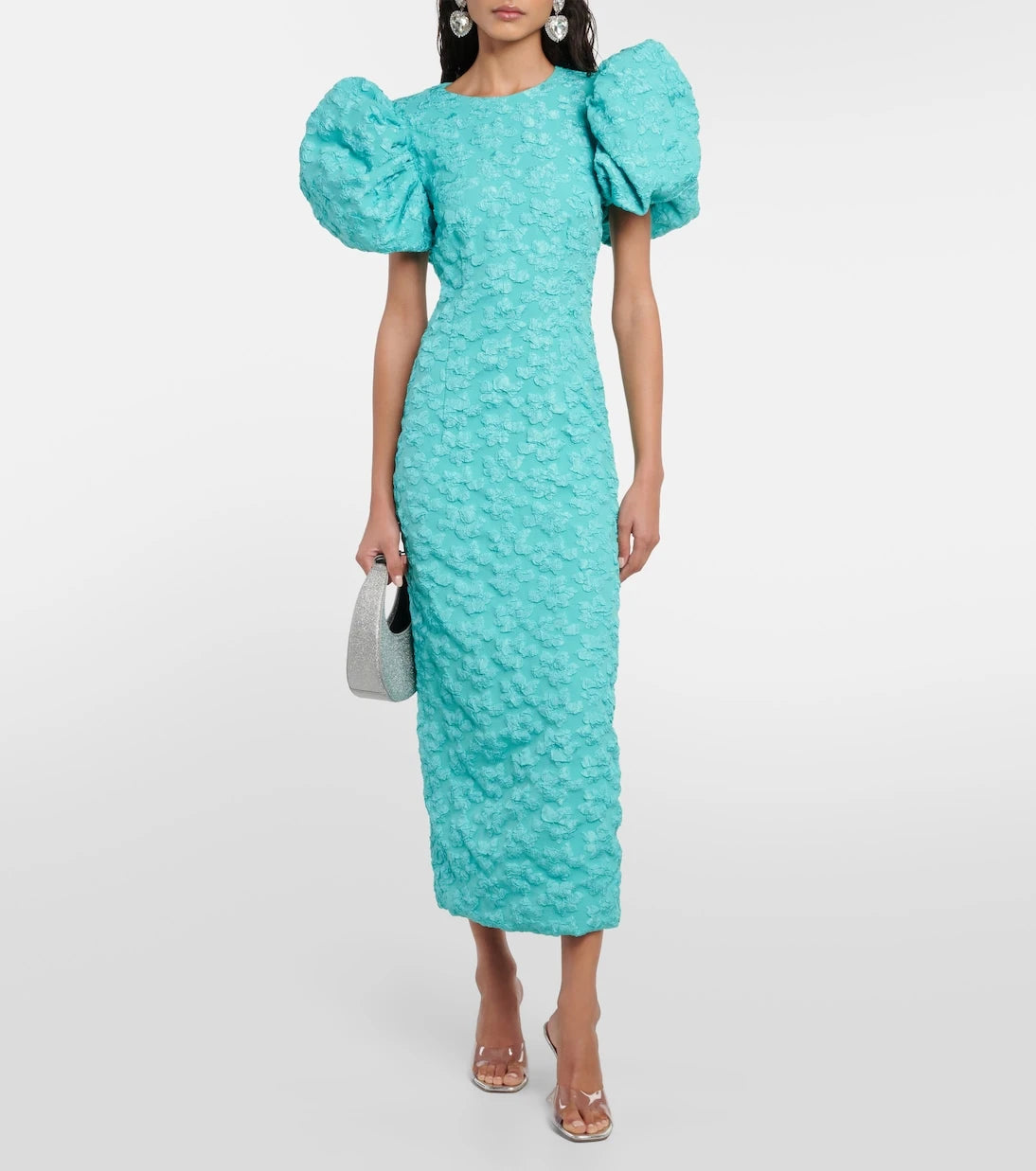 Rotate - Jacquard midi dress
