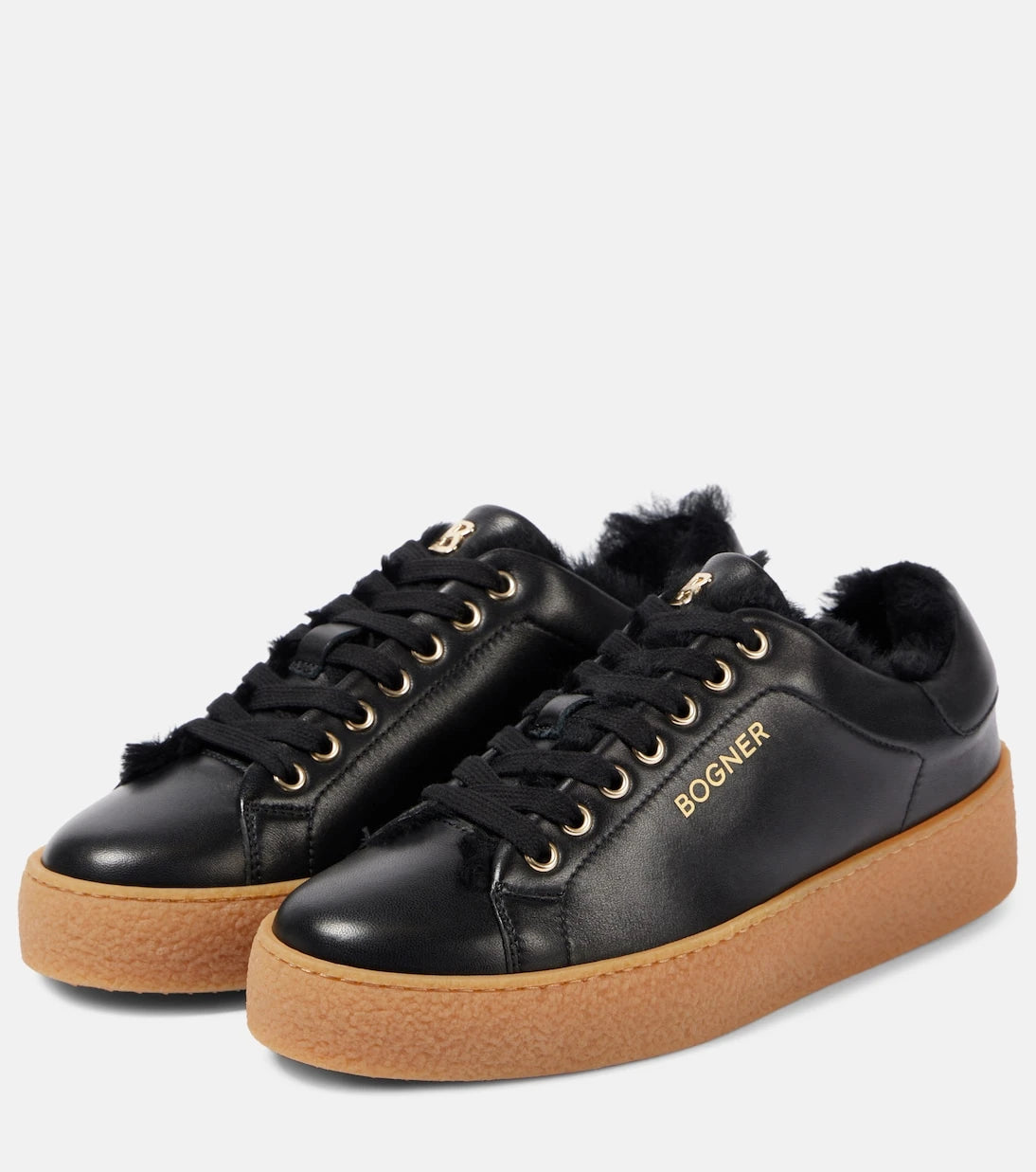 Bogner - Lucerne shearling-lined leather sneakers