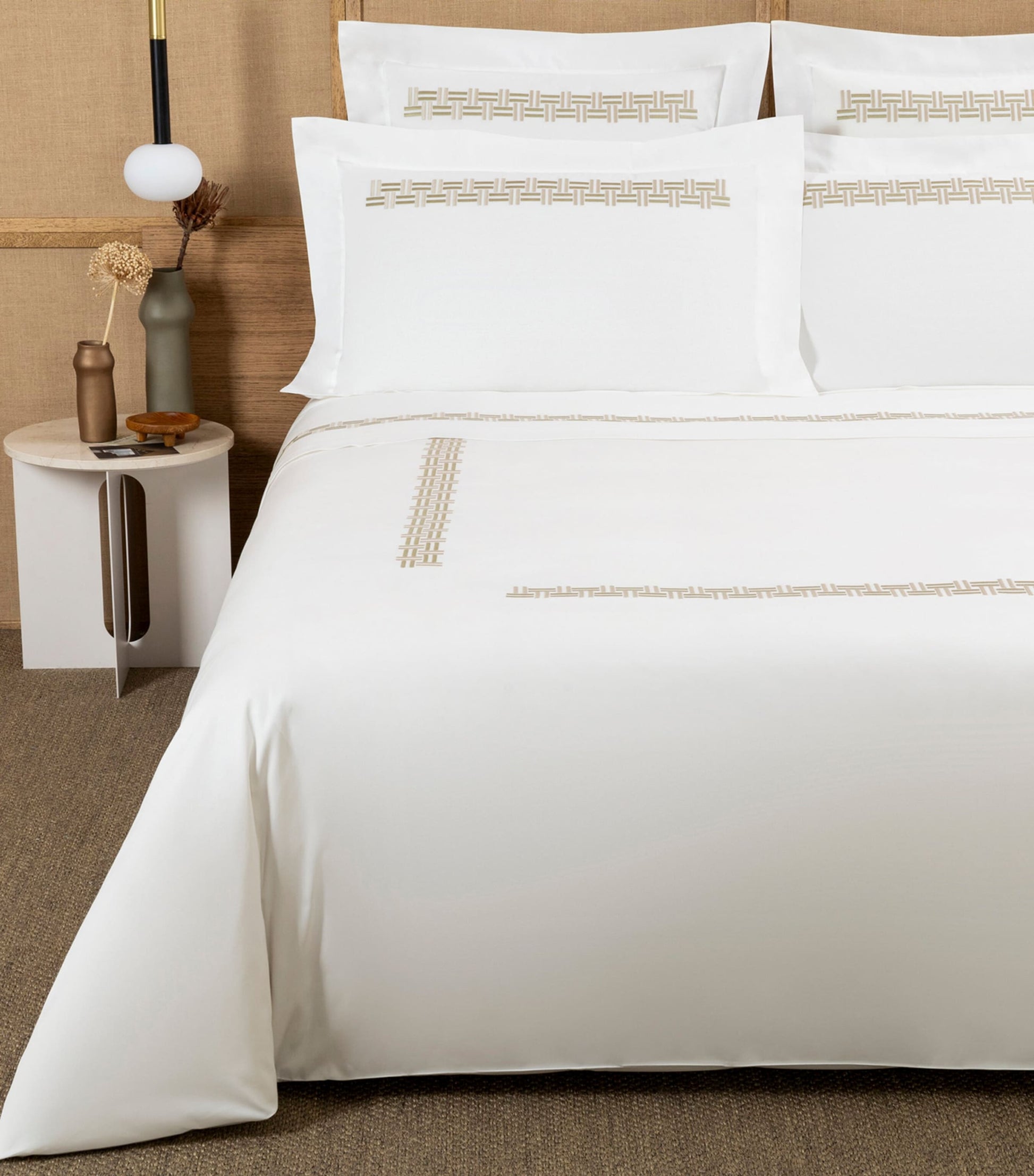 Basket Weave Super King Duvet Cover (260cm x 240cm)