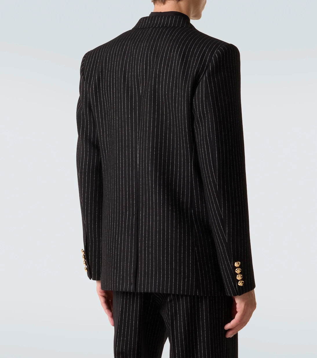Valentino - Chalk stripe wool and silk blazer