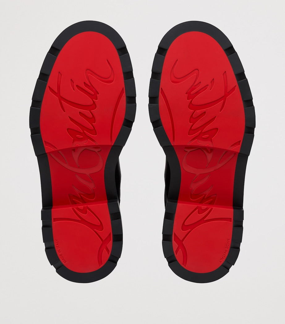 Christian Louboutin Red St Emilia Pyraclou Leather Chelsea Boots