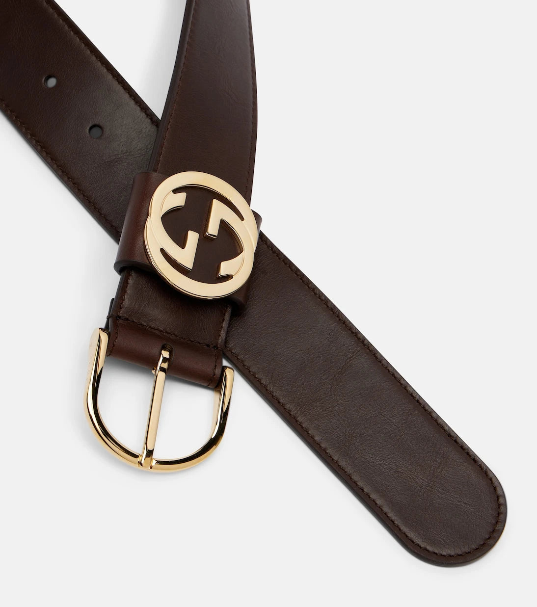 Gucci - Interlocking G leather belt