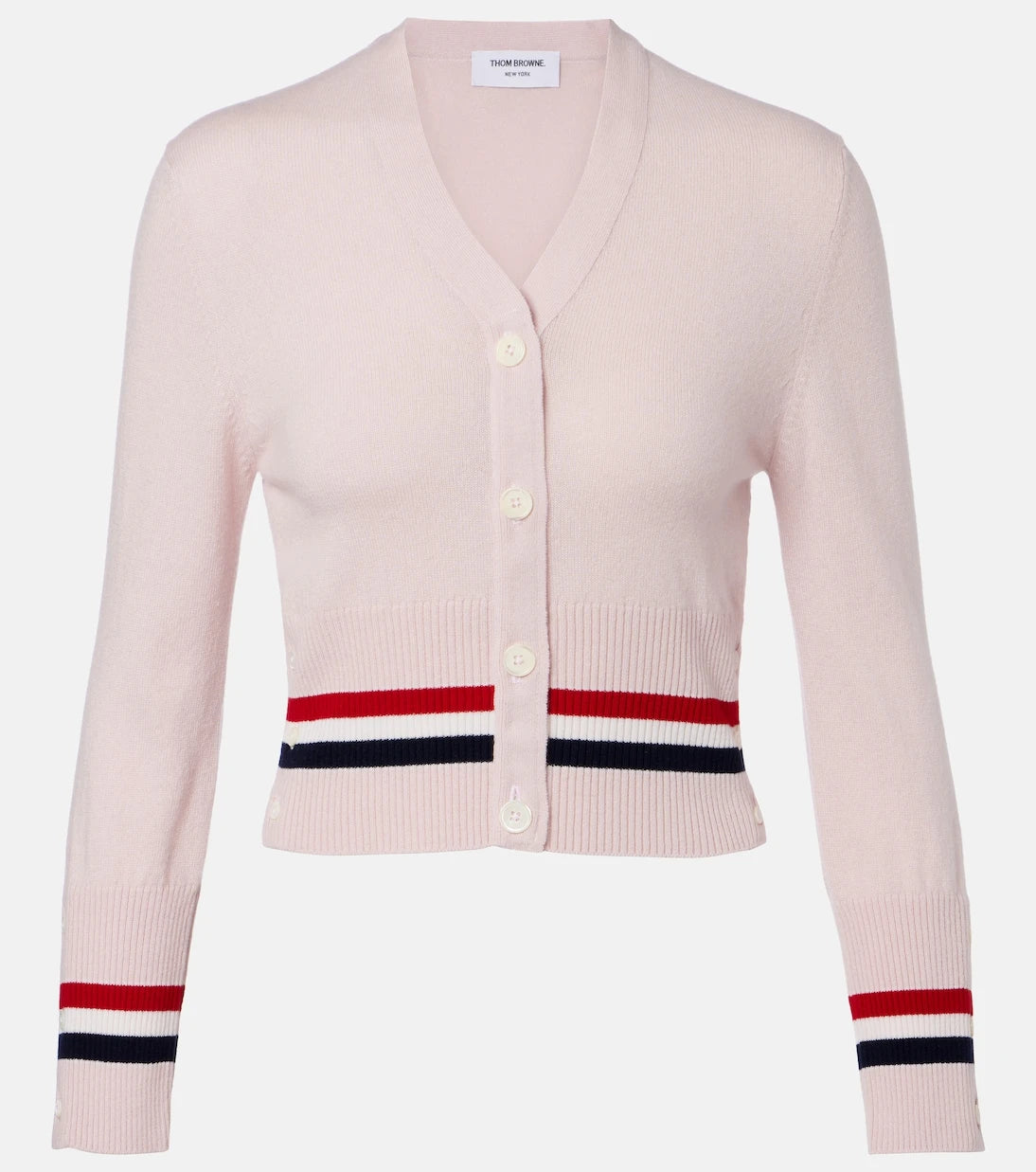 Thom Browne - Cropped cashmere cardigan
