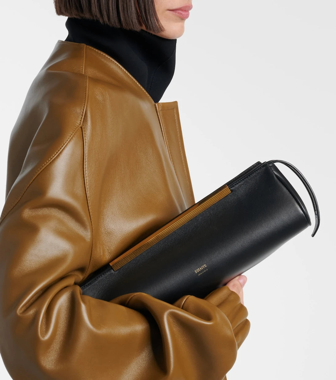 Khaite - Donna leather clutch