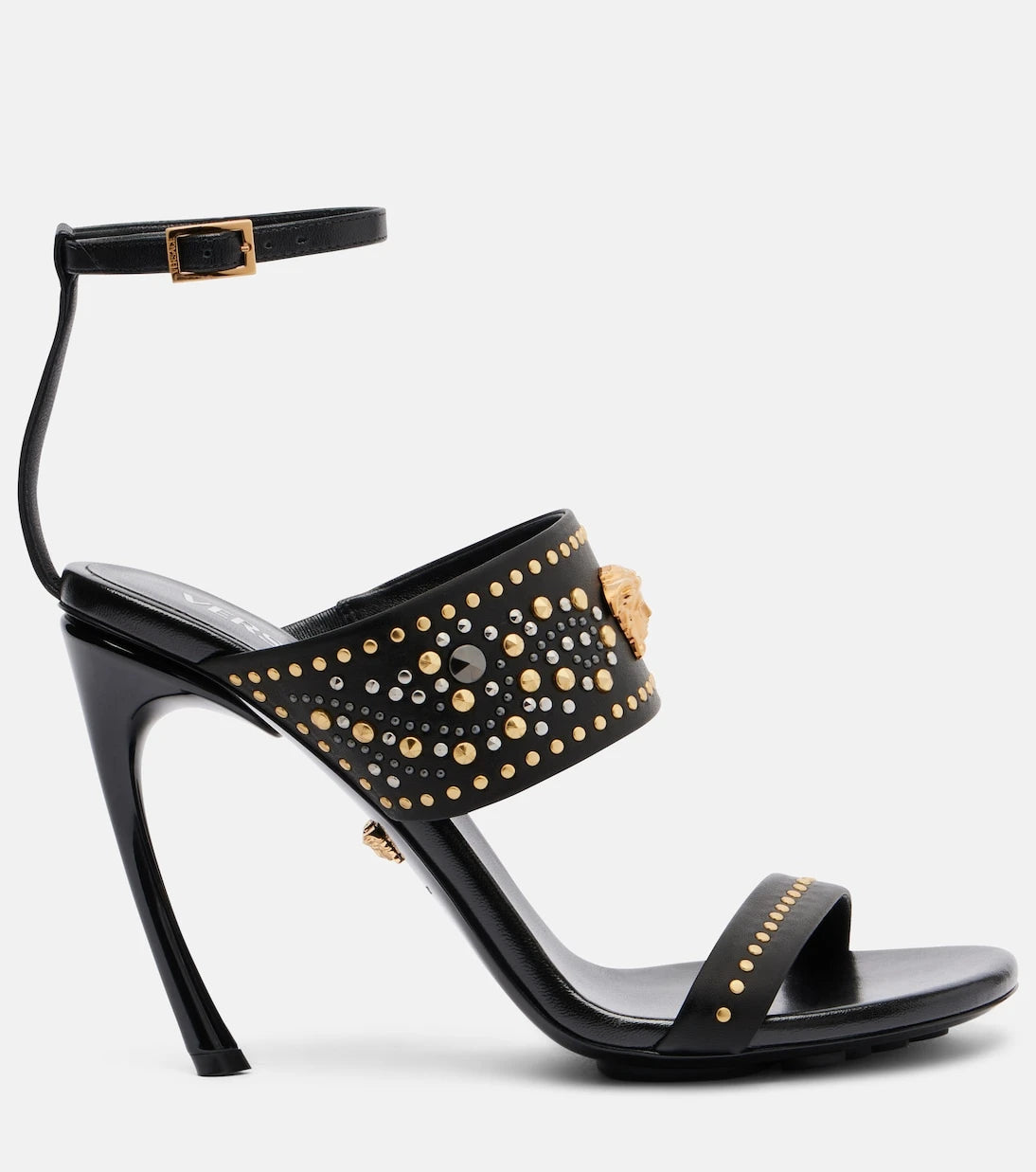 Versace - La Medusa 105 studded leather sandals