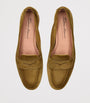 Green Suede Carla Loafers