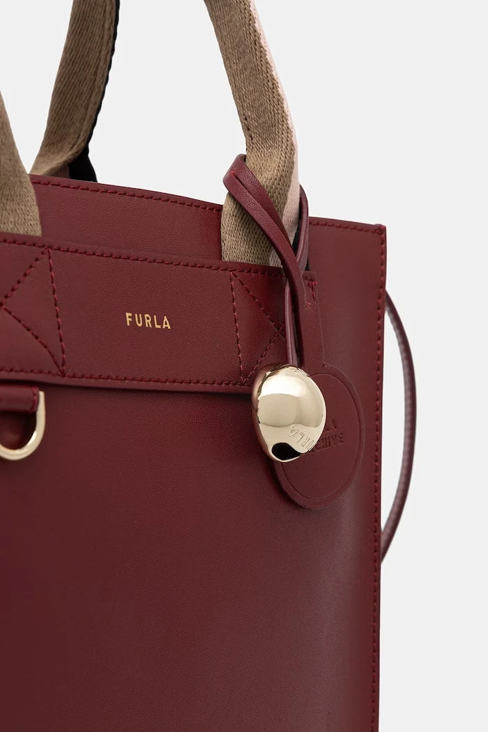 Furla чанта дамска от кожа Divide It S Tote