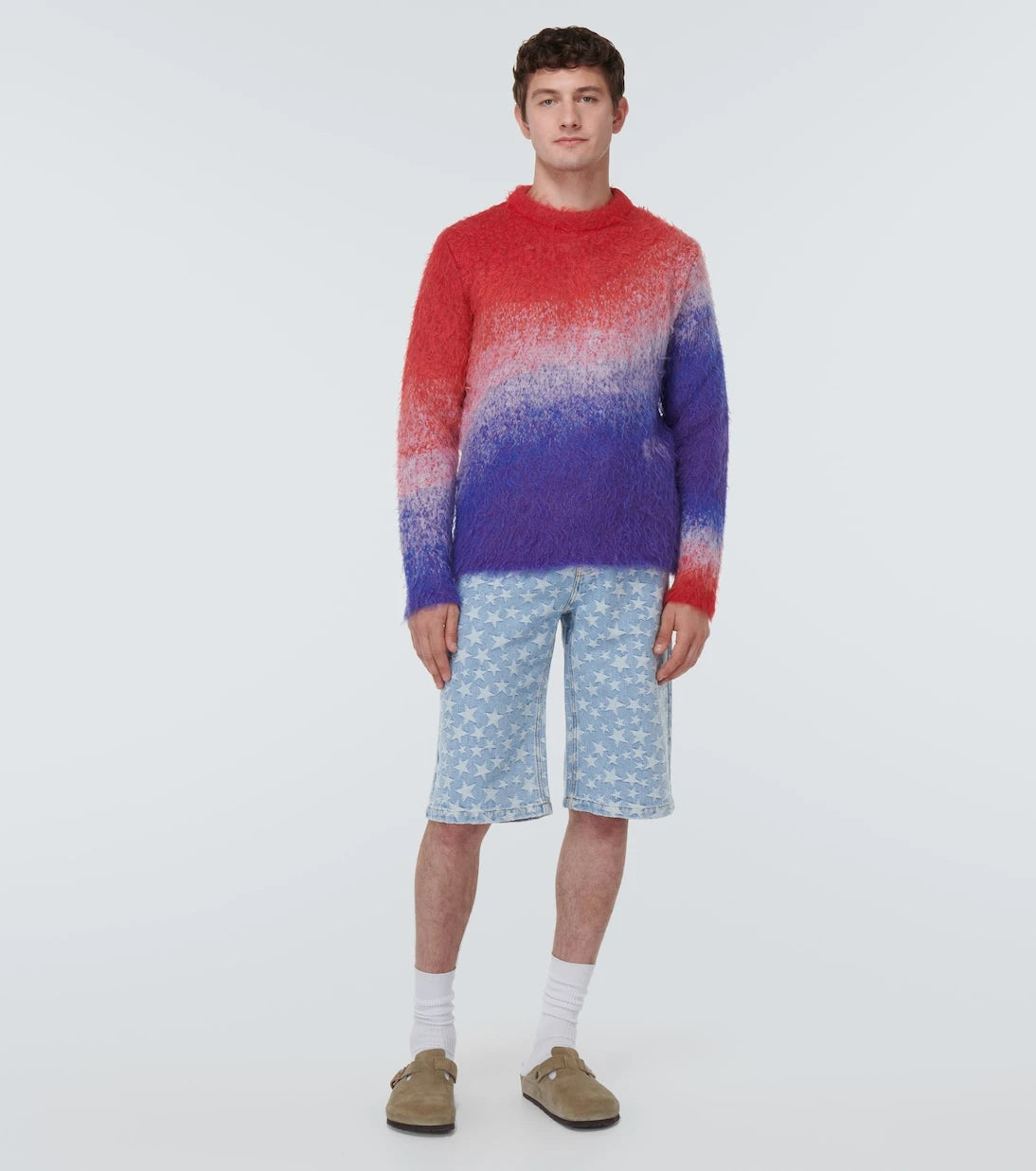 ERL - Gradient mohair-blend sweater