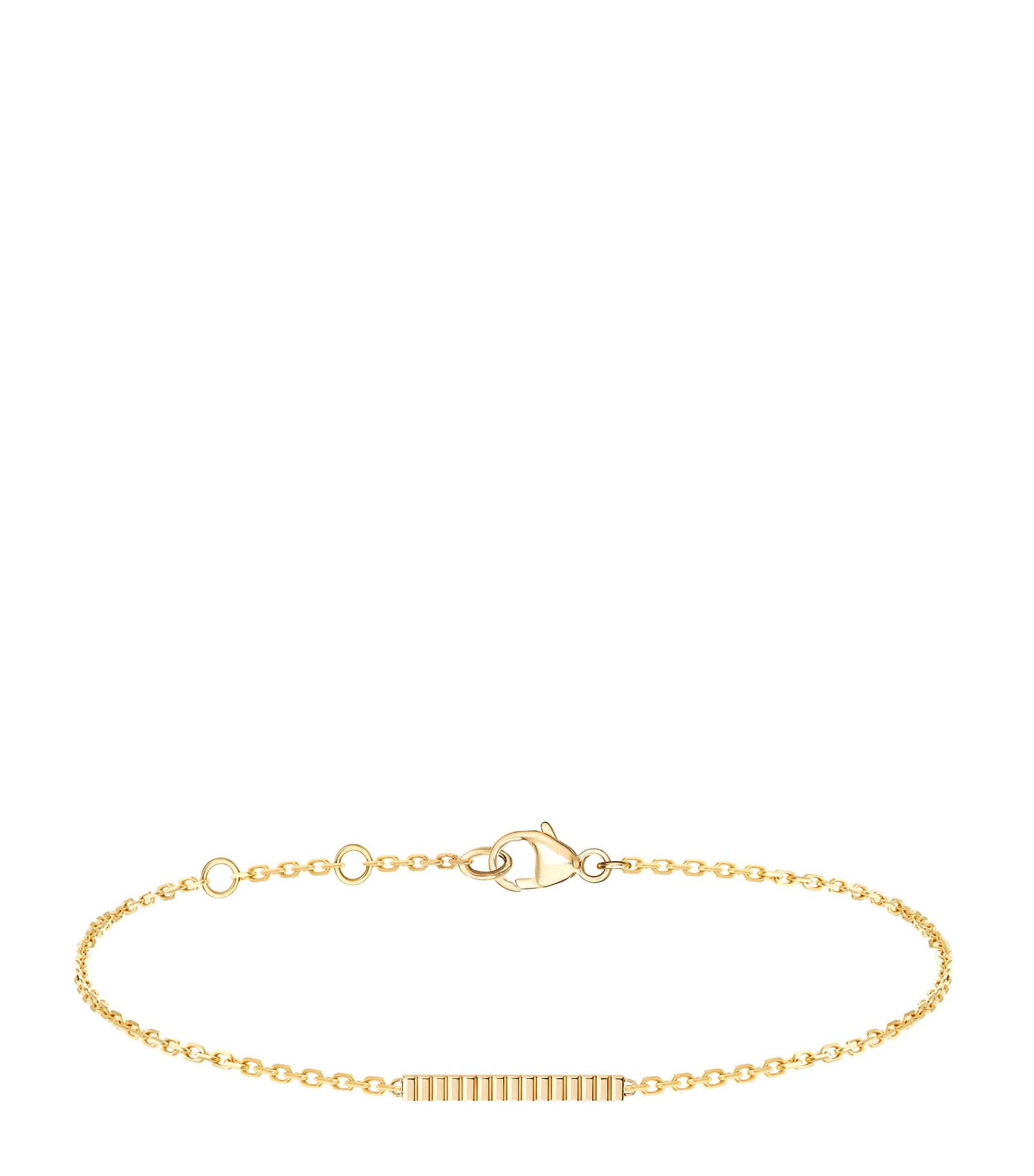 Yellow Gold Quatre Grosgrain Chain Bracelet
