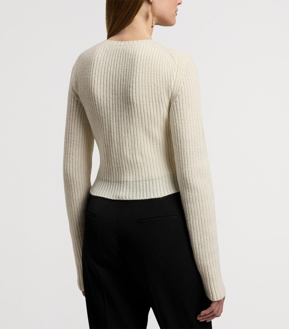 Cashmere Floral Sweater CREAM