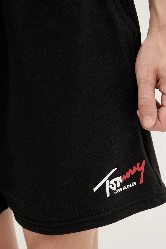 Tommy Jeans erkek pamuklu spor kısa şort