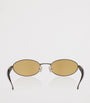 Silver Oval Sardine Sunglasses