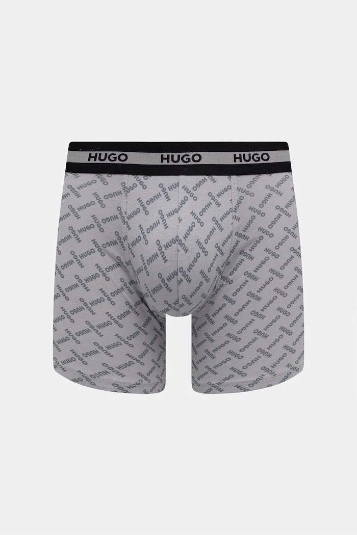 HUGO Erkek Pamuk Elastan Boxer BOXER BR PLANET DES 3'lü