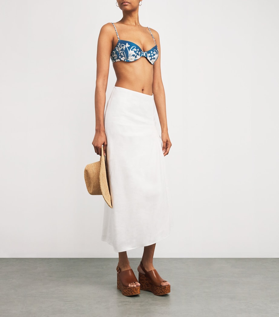 Agua By Agua Bendita Blue Underwired Magdelena Bikini Top