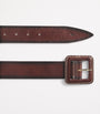 Weekend Max Mara Brown Leather Buckle Belt
